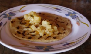 ©2013 The Amusing Muse - Corn tortilla, Bocuare, Costa Rica, 2/13/2013