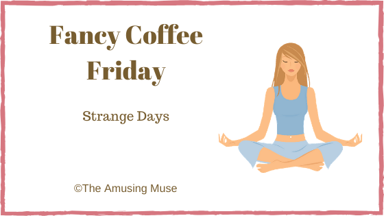 The Amusing Muse : Strange Days blog title post image woman meditating